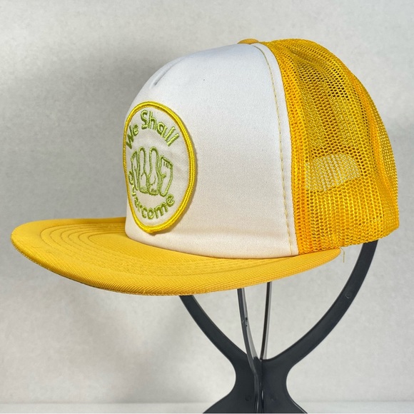 We Shall Overcome Pride Vintage Patch Rare Retro SnapBack Truck Hat Cap Like NEW - Picture 3 of 14